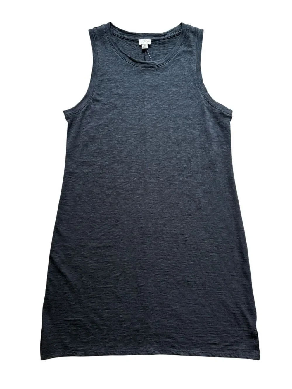 J. Crew 100% Cotton Black Sleeveless T-shirt Dress Size M